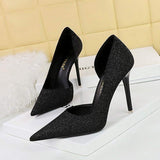 Sequin New Popular Design Night Club Party Pumps Fashion Bling Glitter Women Heels Sandals