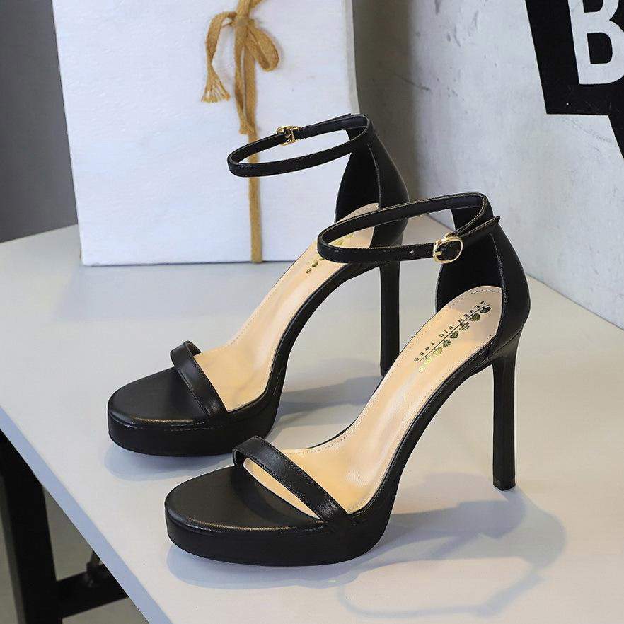Sandalias Con Tacon Open Toe Thin Stiletto 2025 Women Shoes Platform Heels