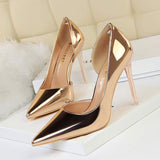 Sepatu Wanita Berhak Chinese Wholesale High Quality Sexy Stiletto Shoes Sliver Heels for Women