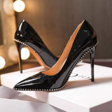Brand Logo Custom Western Style High Quality Elegant Formal Dress Shoes Women 10cm High Heel Pumps Shoes