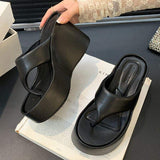 Flip Flops Fashionable Sexy Sapato De Salto Casual Wedge Ladies Platform Sandals