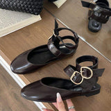 New Arrival Ankle Strap Footwear Cute Fashion Shoes Classical Flat Sandals