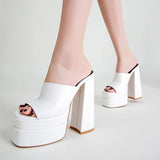 Summer Sandalias Comfortable Block Chunky 2025 Trendy Woman Platform Heels