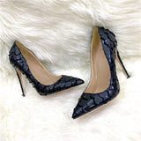 8CM/10CM/12CM Sexy Female Shoes Stiletto Party Black Club Job Heels for Women