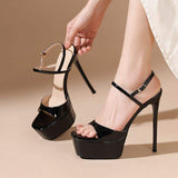 Sexy Sapato De Salto Stripper New Design Thick Sole High Thin Platform Heels
