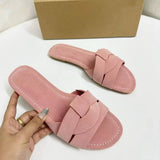 Casual Summer Comfortable Durable Quality Pink Grey Women Flat Slippers Hot Selling Ladies Casual Walking Shoes