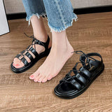 High Quality Casual Beach Slippers Handmade Sexy Leather Flat Sandals for Women