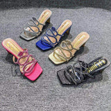 Gold Snake Sandalias Tacones Female Sandals Elegant Ladies 2024 Pencil Sexy Summer Heels