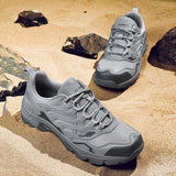 All Terrain Hiking Shoes Ergonomic Ankle Support Aggressive Tread Pattern Moisture-Wicking Lining Weatherproof Outdoor Footwear