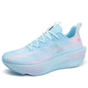Women's Gradient Chunky Sneakers Lightweight Running Shoes Men High Platform Height Boosting Trainers for Casual Daily Wear