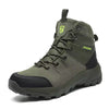 Blank Genuine Cow Suede Leather Sports Outdoor Shoes High Top Winter Hiking Boots for Men