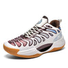 Dark Glowing High Top Basketball Shoes Non-Slip Rubber Sole Cushioned Support Flame Design Breathable Mesh Comfortable Autumn