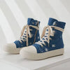 Unisex Chaussures Femme Tendance Zip Low Platform Canvas Sport Boots Mujer Sneakers Casual Shoes