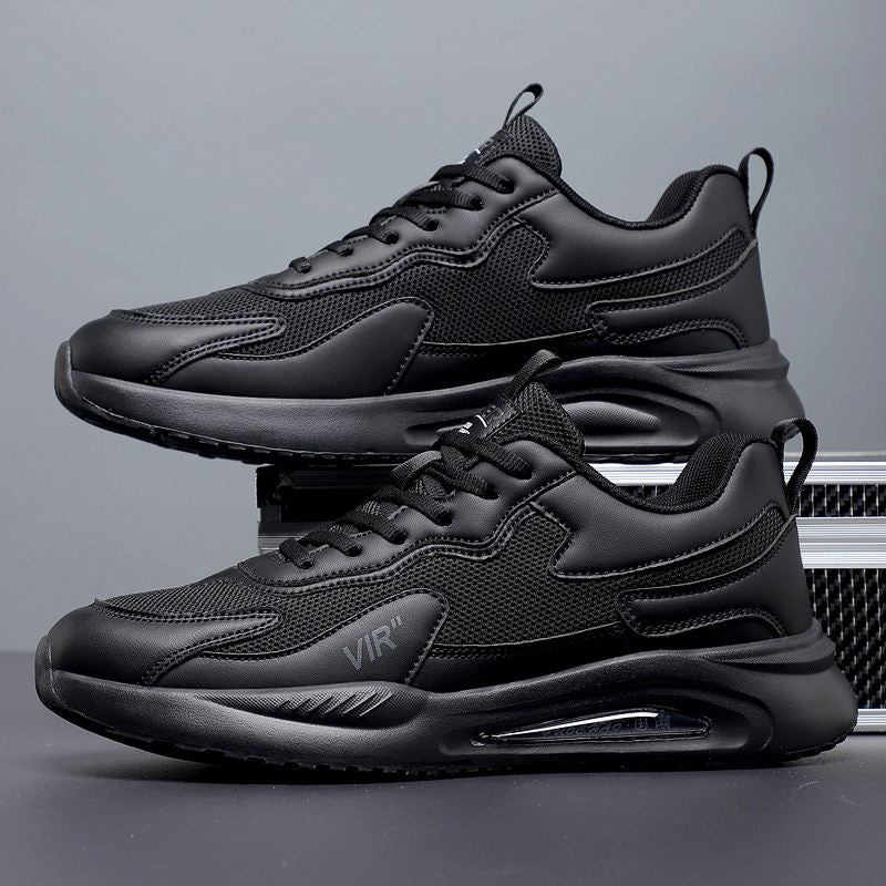 White Black Sneakers Mesh Running Shoes Lightweight Athletic Walking Shoes Chunky Platform Dad Shoes for Daily Wear