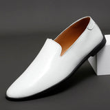 Best Grade Upper Material Genuine Leather Shoes Fashion Slip on Wedding Party Footwear Men Full-Grain Leather Shoes