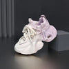 Candy Color Chaussures Femmes Thick Sole Purple Pink Green Chunky Platform Wedges Sneakers for Ladies