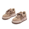 Tenis Feminino Plataforma Casual Female Fur U Thick Sole Shoe Women High Platform Sneakers