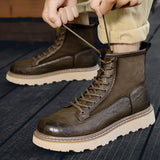 Quality Men Microfiber Leather Ankle Boots Lace up Durable Handsome Classic Design Hot Selling Dress Shoes Other Boots for Men
