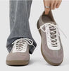 Men Blue Suede Retro Sneakers Gum Sole Casual Walking Shoes Patchwork Training Footwear Lightweight Comfort Sports Sneakers
