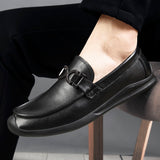 White Genuine Leather Men Loafers Dress Shoes Perforated Breathable Casual Driving Shoes Soft Cowhide Slip on Luxury Moccasins