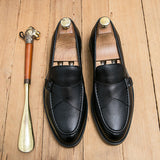 Classic Design Men PU Leather Shoes Monk Strap Wear Resistant Breathable Lining Formal Footwear for Men Office