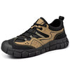 Genuine Leather Mesh Men Hiking SHoes Durable Non Slip Sole Ankle Support Outdoor Shoes for Trail Trekking Adventure