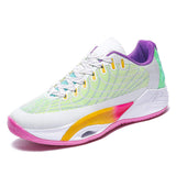 Men Breathable Court Basketball Shoes Lightweight Cushioning Athletic Sneakers High Top Gym Trainers for Wide Feet