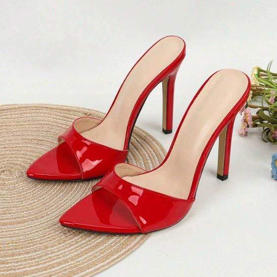 New Style Korean-Inspired Women Stiletto Heel Sandals - Ladies Outer-Wear Open-Toe Slide Sandals for Wholesale