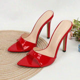 New Style Korean-Inspired Women Stiletto Heel Sandals - Ladies Outer-Wear Open-Toe Slide Sandals for Wholesale