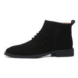 Botas Para Hombre Factory New Kind Hot High Quality Warm Soft Plush Snow Leather Men Boots for Men Motorcycle