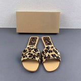 Summer Chaussure Femme Sandale Female Slipper Shoes New Leopard Flat Women's Shoes