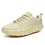 Mens Massage Athletic Shoes Breathable Walking Sneakers Acupressure Recovery Footwear Lightweight Cushioning Non Slip Trainers