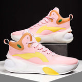 Brand Logo Custom Professional Men Outdoor Sports Sneakers Mesh Leather Blank Ankle Protection Breathable Women Basketball Shoes
