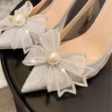 Zapatos De Mujer Elegante Party Shoes Rhinestone Designer Pointed Toe Personalized High Heels Sexy Women Pumps