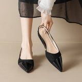 Women's Pointed Toe Slingback Comfortable Slip on Dress Office Casual Wear Flats Shoes