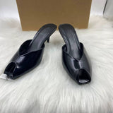 Classic Design Open Toe Middle Heel Sandals Durable Comfort Gold Ladies Summer Heel Sandals Shoes