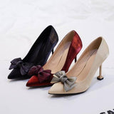 Size 30-43 Talon Haut Latest Designer Bow Upper Chaussure Femme Sandals Shoes Women Heels for Elegant Lady