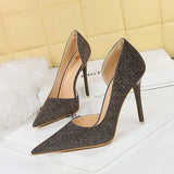 Sequin New Popular Design Night Club Party Pumps Fashion Bling Glitter Women Heels Sandals