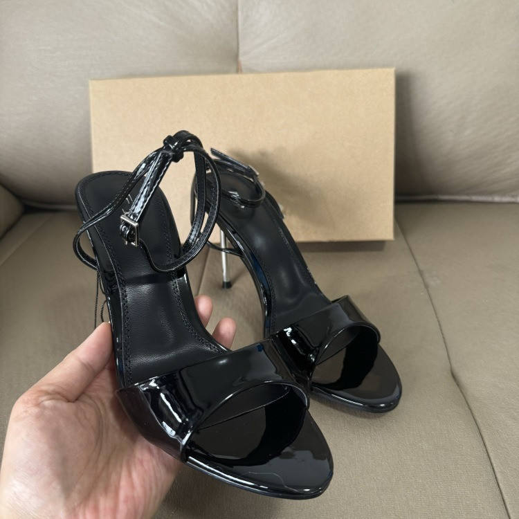 Sandales a Talons Fins Pointed-Toe Denim Sandals with Fish-Mouth Cutouts, Hollow Design, Ladies Sexy Stiletto Heels Sandals