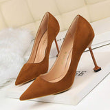 Talons Slipper Office Pumps Formal Dress Shoes Sexy BIgtree Women Heels