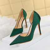 Hauts Talons Gold Color Elegant Lady Office Wear 2025 Fall Heel Trending Shoes Women's Pumps 10.5cm,super High (8cm-up) PU Silk
