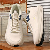 Wide Toe Box Running Shoes for Men Plus Big Size Comfortable Walking Sneakers Leather Athletic Gym Training Footwear