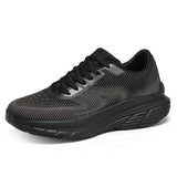Mens Wide Toe Box Running Shoes Thick Cushion Athletic Walking Sneakers Breathable Mesh Gym Fitness Footwear