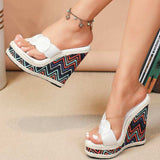 Sandalias Plataforma Quality Winter Wedge Slippers Cute Thick Bottom Platform Sandals