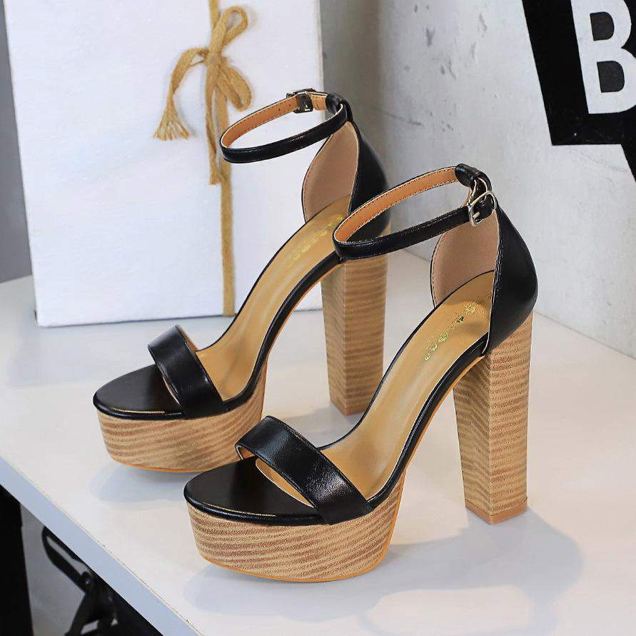 2025 Fashion Platform Open Toe Women's Sandals 13cm Ladies Party Shoes Female Buckle Bride Pumps Super High Heels