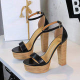 2025 Fashion Platform Open Toe Women's Sandals 13cm Ladies Party Shoes Female Buckle Bride Pumps Super High Heels