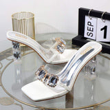 Talons New Arrival Diamond Rhinestone Clear Trending Heels for Elegant Women