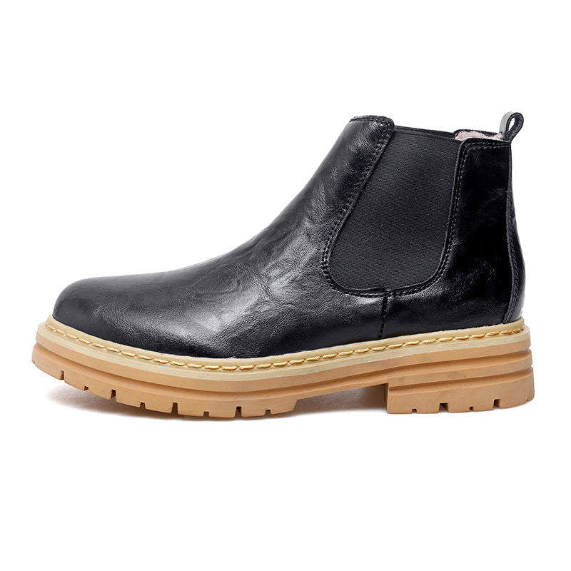 Big Size 38-48 Men Leather Shoes Classy Designers Fashion Height Increasing Thick Sole Men Ankle Winter Boots