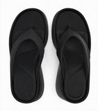 Flip Flop Summer High Quality Thick Sole Thong Spring Shoes Women's Wedge Platform Sandals