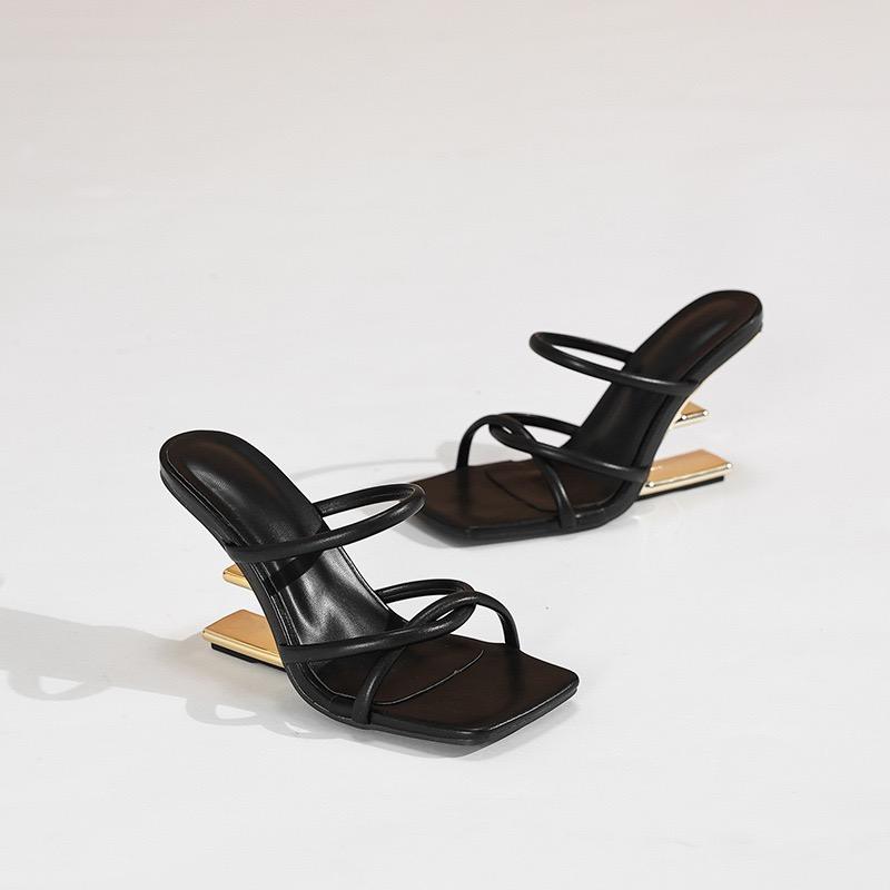Unique Trendy Lace up Sandals Strange Style Elegant Sexy Designer Luxury Heels for Women